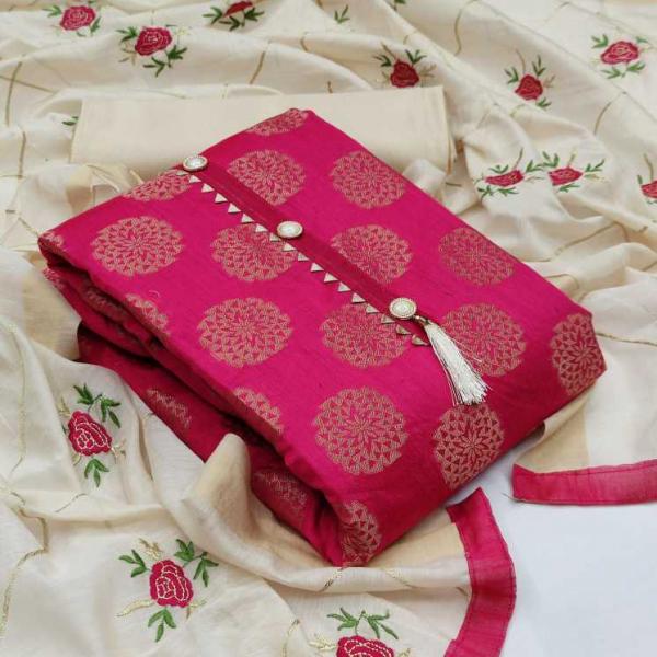 TCVV Banarasi Jacquard 2 Designer Festive Wear Dress Materials